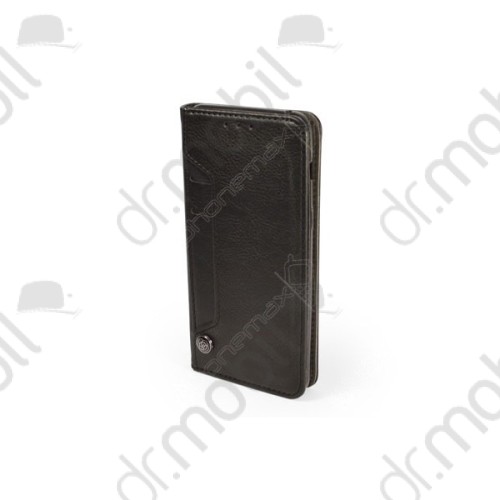 Tok álló card holder mágneses Huawei P20 Pro bőr (FLIP, oldalra nyíló, asztali tartó funkció) szürke